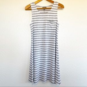 Market & Spruce Meg Striped Sleeveless Dress Small